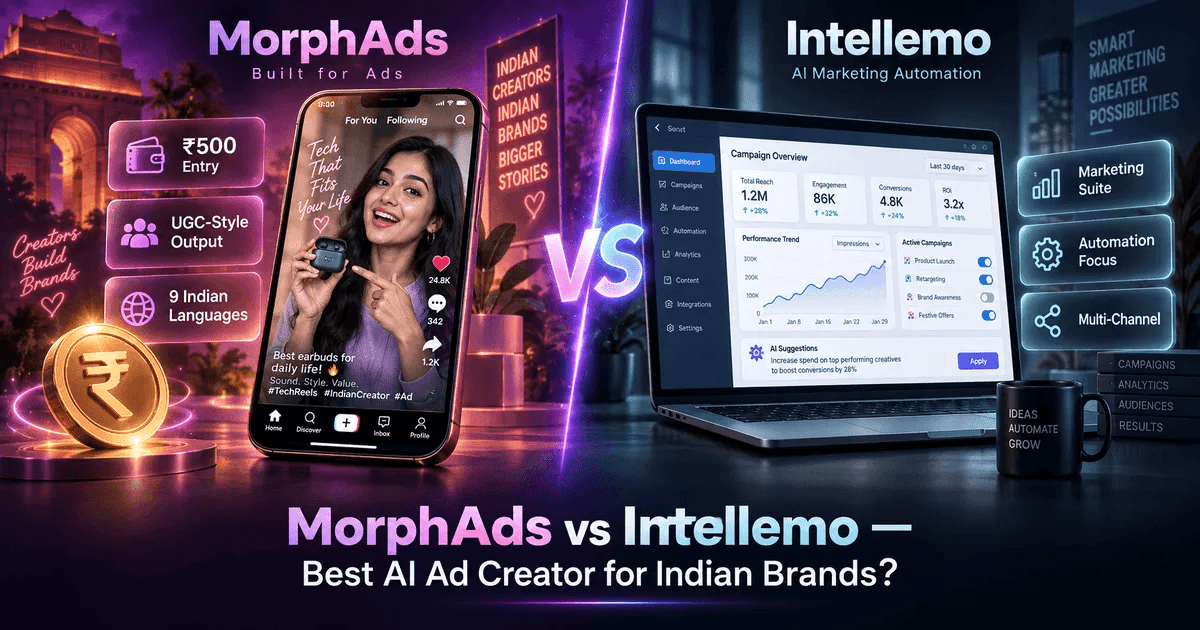 Intellemo vs MorphAds — visual comparison
