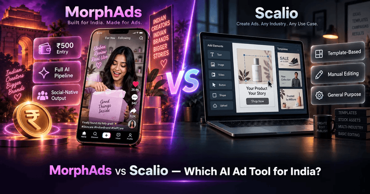 Scalio vs MorphAds — visual comparison